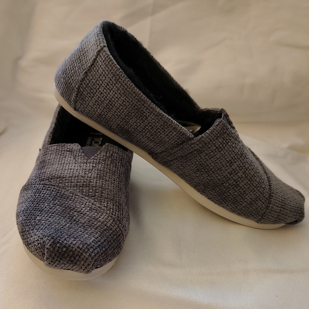 Toms Women's Charcoal Textured Flats